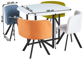 Jedálensky set 4+1 Brianite (viacfarebné). Vlastná spoľahlivá doprava až k Vám domov. 1065324