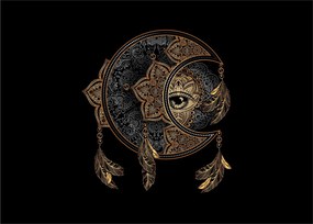Sklenený obraz - Magické oko (70x50 cm)