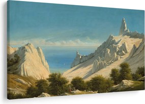 Obraz - Georg Emil Libert, View of Sommerspiret, the Cliffs of Møn, reprodukcia (90x60 cm)