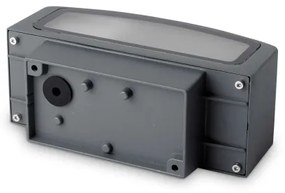 Ideal Lux - Vonkajšie nástenné svietidlo ANDROMEDA 1xE27/60W/230V IP55 čierna