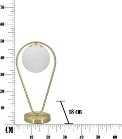 Stolná lampa Glamy Drop 50 cm zlatá