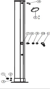 Marimex | Krytka kohútika solárnej sprchy UNO 40 l hliníkové | 10992076
