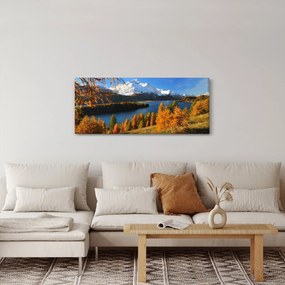 Obraz - Jeseň v Alpách (120x50 cm)