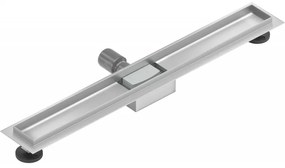 Mexen Flat nerezový sprchový žľab 70 cm - telo žľabu bez krytu, 1015070