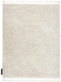 Dywany Łuszczów, Kusový koberec Berber 9000 cream, 80x150, biela, obývacia izba
