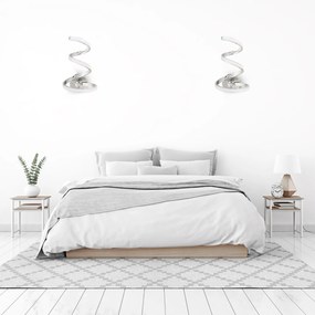 Toolight - LED nástenná lampa SPRING UP APP831-W, chrómová, OSW-09183