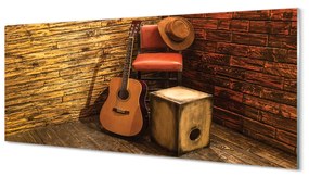 Obraz plexi Gitaru hat stoličky 120x60 cm