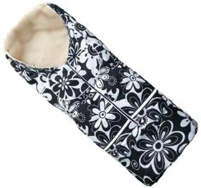 Wellhox Multifunkčný fusak Yetti Farba: Čierna s motívom bielych kvetov