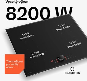 Klarstein Magnichef indukčná varná doska | 4 varné zóny | Moderná a inovatívna | 8200 W | 60 cm