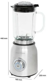 ProfiCook UM 1207 stolný mixér, strieborná
