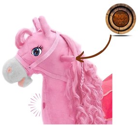 Hojdací koník s melódiou Milly Mally Princess pink