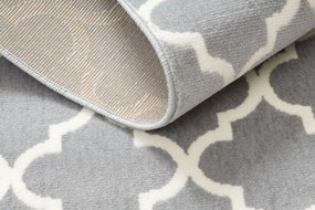 Koberec BCF Morad TRELLIS Vzor marocká mreža, svetlosivý