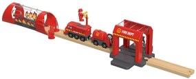 Playtive Drevená železničná súprava (hasiči)  (100380909)