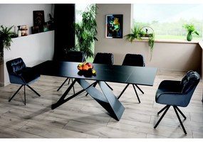 Jedálenský stôl Westin II 160 x 90 cm, čierna