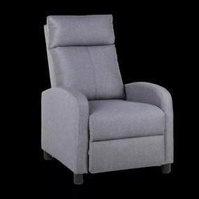 LuxuryForm DESIGN Televízne kreslo RUFO s polohovaním - šedé