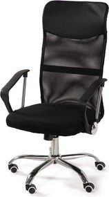 Čierna čalúnená kancelárska stolička Arco – Bonami Essentials