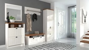 Vysoká skříň PROVENCE S1D2S, sosna andersen / lefkas ciemny.