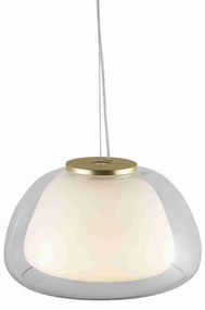 NORDLUX Moderné sklenené závesné svietidlo JELLY, 1xE27, 40W, číre, opál
