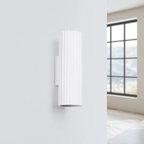 Biele nástenné svietidlo Gleam – Sollux