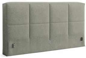 Zelená čalúnená dvojlôžková posteľ s úložným priestorom s roštom 200x200 cm Simon Darren – Micadoni