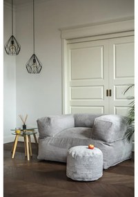 Hnedý sedací vak z textílie buklé MooG – SLOWDOWN