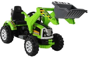 LEAN TOYS ELEKTRICKÝ TRAKTOR S NABERAČKOU ZELENÝ  - MOTOR - 2x45W - BATÉRIA 2x6V7Ah - 2022