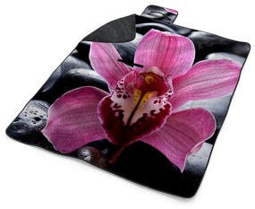 Sablio Plážová deka Ružová orchidea: 200x140 cm