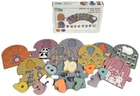 Adam Toys Náučné drevené puzzle - počítanie