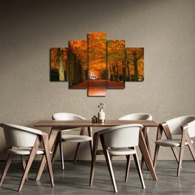 Obraz - Jeseň Alej stromov (150x105 cm)