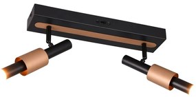 Čierne/v bronzovej farbe LED bodové svietidlo 20,5x42 cm Ikaris – Trio Select