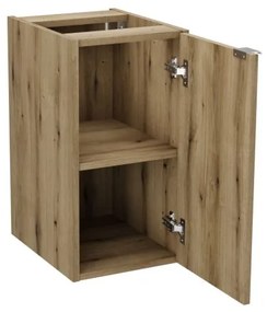 Kúpeľňová skrinka s košom na bielizeň Aruba 804 2D dub craft zlatý/biely lesk