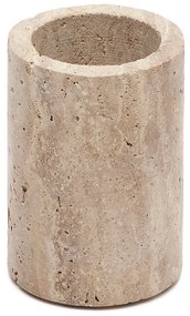 Béžový kamenný téglik na zubné kefky Macre – Kave Home