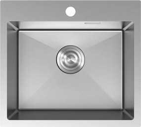 Mexen Solix, 1-komorový nerezový drez 500 x 450 mm, brúsená oceľ, 6402501000-01