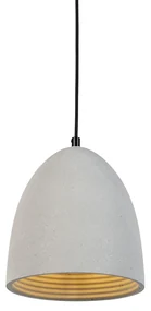 Moderne hanglamp zwart met grijs beton - Eton