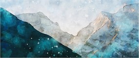 Obraz - Kresba hôr (120x50 cm)