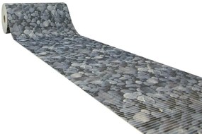 Kúpeľňová penová rohož Softy-tex Kamienky modrá