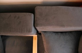 AKCIA Tmavosivá rohová sedacia súprava HADSON pravý roh II. akosť