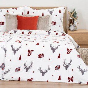 4Home Obliečky mikroflanel Stag & Bows, 160 x 200 cm, 70 x 80 cm