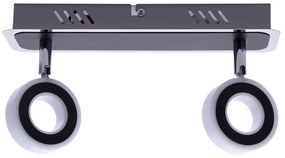 Bodové LED svietidlo Sole, 2x LED 10w, 4000k, ch/b