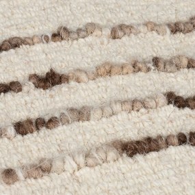 Hnedo-krémový vlnený koberec 160x230 cm Abstract Swirl – Flair Rugs