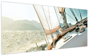 Obraz - Jachta (120x50 cm)