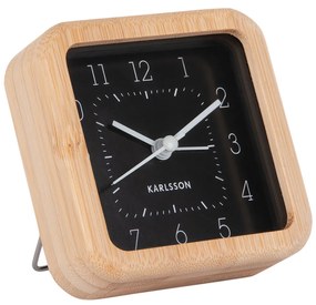 Budík Karlsson KA5924BK Neat Square, 9cm