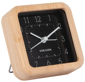 Budík Karlsson KA5924BK Neat Square, 9cm