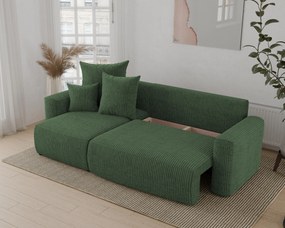 Rohová sedačka Denia (L) (tmavozelená). Akcia -20%. Vlastná spoľahlivá doprava až k Vám domov. 1133117