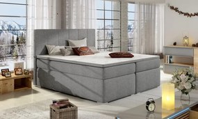Posteľ Boxspring Boleria 200x180, šedá (látka bb 03)