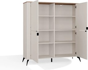 Komoda CORDOBA 4D kašmír/dub Castello