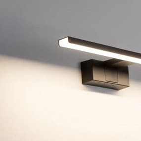 Aigostar - LED osvetlenie zrkadla do kúpeľne LED/8W/230V 4000K 40 cm IP44 čierne