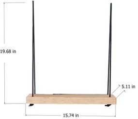 Nástenná polica 50x40 cm smrek