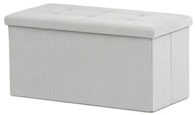 Autronic BONTEC Taburet s úložným priestorom, čierna, menčestrová látka, TAB-472 BK6 Farba: Krémová