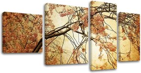 Obraz na plátne 4 dielny KVETY KV009E40 - 130x70 cm